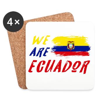 Wir sind Ecuador - Untersetzer (4er-Set) - Weiß - Vorne