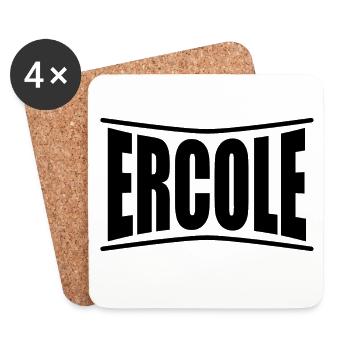 t-shirt Ercole idée cadeau t-shirt - Dessous de verre (lot de 4) - blanc - Devant