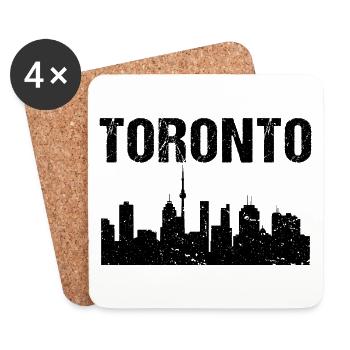 Toronto Skyline - Coasters (set of 4) - white - Front