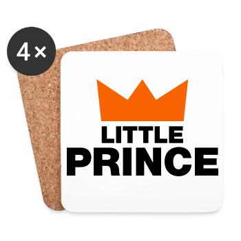 Little Prinz / 2 Farben - Untersetzer (4er-Set) - Weiß - Vorne