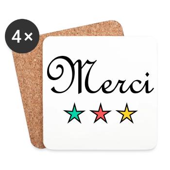 THANK YOU. MISTRESS. MASTER. THANK YOU MISTRESS - Coasters (set of 4) - white - Front