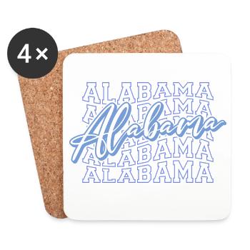 Alabama - Untersetzer (4er-Set) - Weiß - Vorne