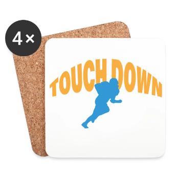 TOUCH DOWN - Untersetzer (4er-Set) - Weiß - Vorne