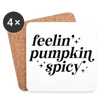 Pumpkin Spicy Feelings - Coasters (set of 4) - white - Front