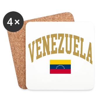 Venezuela Flagge - Untersetzer (4er-Set) - Weiß - Vorne