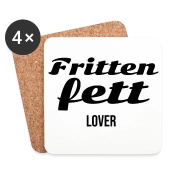Amant de Frittfett - Dessous de verre (lot de 4) - blanc - Devant