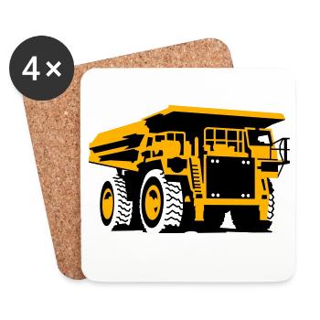 LKW - Untersetzer (4er-Set) - Weiß - Vorne
