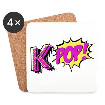 Kpop! - Untersetzer (4er-Set) - Weiß - Vorne