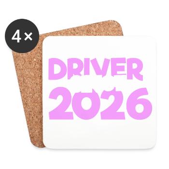 Driving License 2026 Driving Test Driving License Test - Coasters (set of 4) - white - Front
