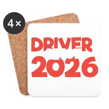 Driving License 2026 Driving Test Driving License Test - Coasters (set of 4) - white - Front