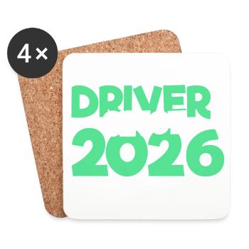 Driving License 2026 Driving Test Driving License Test - Coasters (set of 4) - white - Front