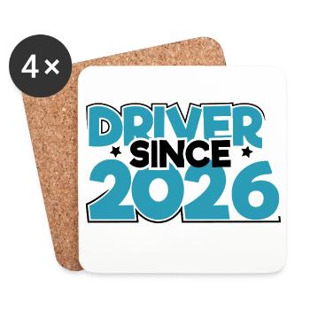Driving License 2026 Driving Test Driving License Test - Coasters (set of 4) - white - Front