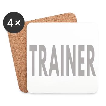 Préparateur sportif AT - Médecine du sport professionnelle - Dessous de verre (lot de 4) - blanc - Devant