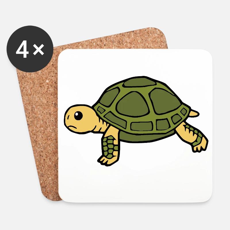 Schildkröten Schildkröten - Untersetzer (4er-Set) - Weiß