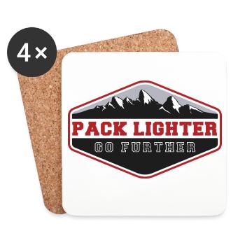 Pack leichter, geh weiter - Untersetzer (4er-Set) - Weiß - Vorne
