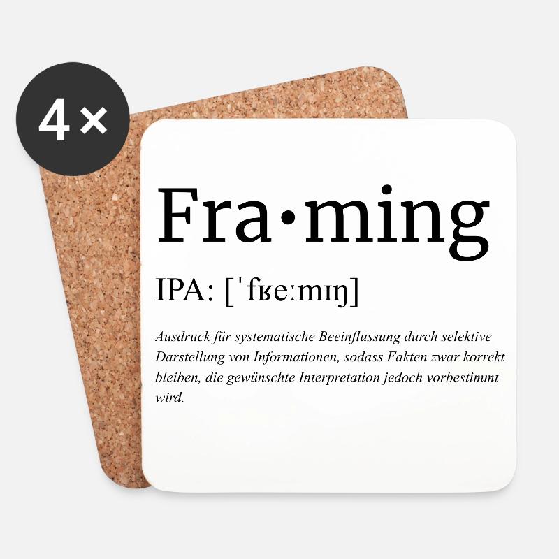 Framing - Untersetzer (4er-Set) - Weiß