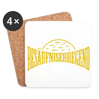 Die Lage ist Besäufniserregend - Untersetzer (4er-Set) - Weiß - Vorne