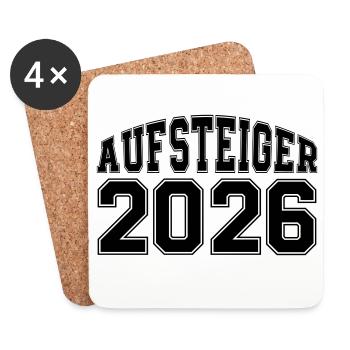 Promoted in 2026 - Coasters (set of 4) - white - Front