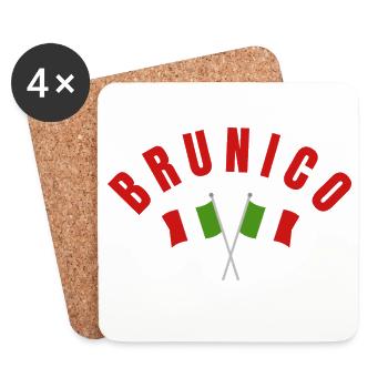 Brunico a franchi les drapeaux italiens - Dessous de verre (lot de 4) - blanc - Devant