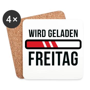 Freitag Laden - Untersetzer (4er-Set) - Weiß - Vorne