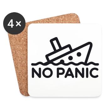 No Panic - Coasters (set of 4) - white - Front