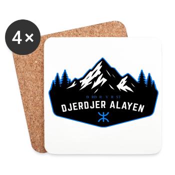 Djerdjer_Alayen_2 - Coasters (set of 4) - white - Front