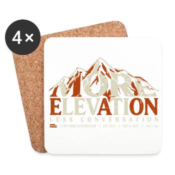 Plus de randonnée en altitude - Dessous de verre (lot de 4) - blanc - Devant