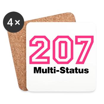 Error 207 Multi-Status - Untersetzer (4er-Set) - Weiß - Vorne