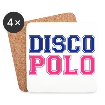 DISCO POLO Polska Poland Polen - Coasters (set of 4) - white - Front
