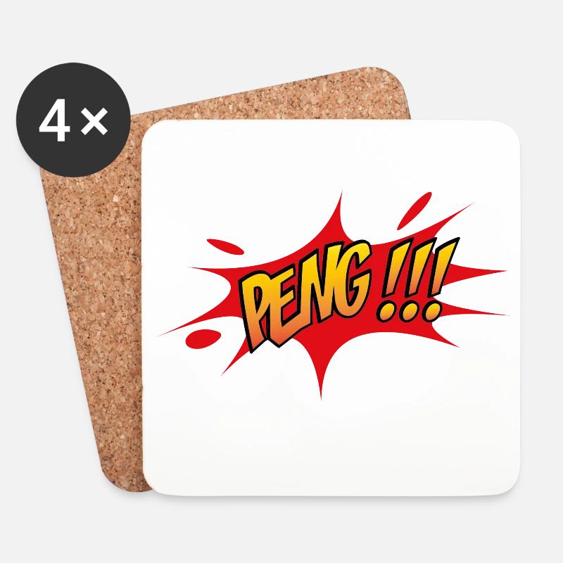 2541614 14949031 peng - Untersetzer (4er-Set) - Weiß