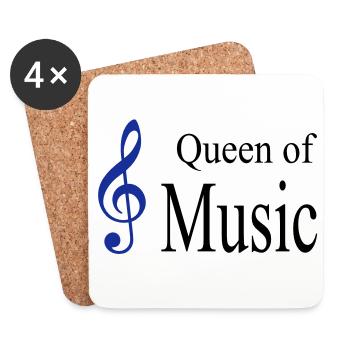 music - Coasters (set of 4) - white - Front