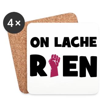 Wir verlieren nichts! - Untersetzer (4er-Set) - Weiß - Vorne
