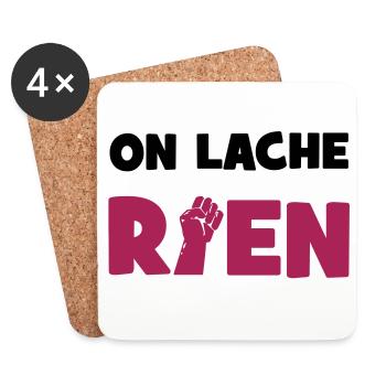 Wir verlieren nichts! - Untersetzer (4er-Set) - Weiß - Vorne