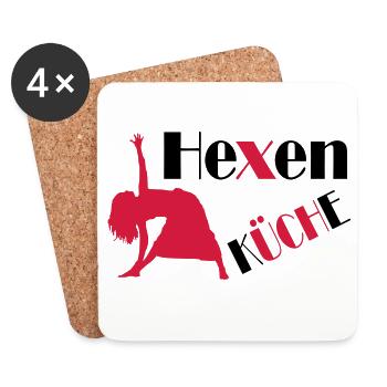 kochen - Untersetzer (4er-Set) - Weiß - Vorne