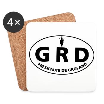 GRD - Untersetzer (4er-Set) - Weiß - Vorne