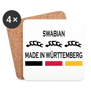 Made in Württemberg - Untersetzer (4er-Set) - Weiß - Vorne
