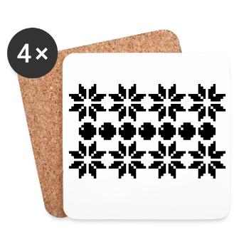 ugly christmas design - Untersetzer (4er-Set) - Weiß - Vorne