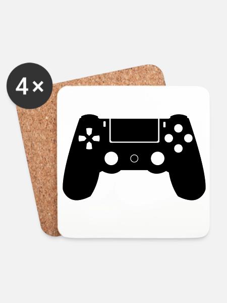 Controller - Untersetzer (4er-Set) - Weiß