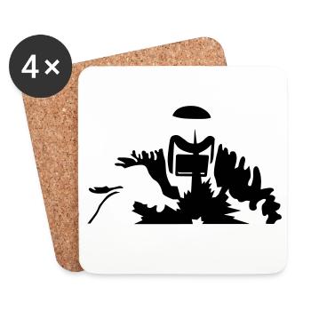 welder - Coasters (set of 4) - white - Front