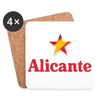 Stars of Spain - Alicante - Untersetzer (4er-Set) - Weiß - Vorne