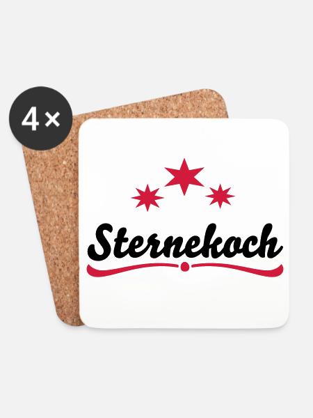 sternekoch - Untersetzer (4er-Set) - Weiß