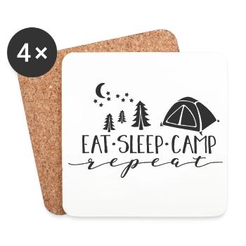 Design Nature Night Escape - Coasters (set of 4) - white - Front