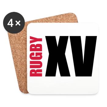 Rugby - Coasters (set of 4) - white - Front