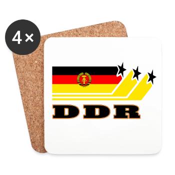 RDA Drapeaux Design / Cadeau - Dessous de verre (lot de 4) - blanc - Devant