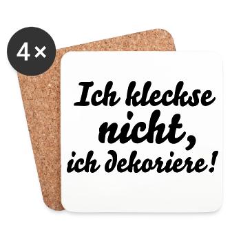 baby humor spruch - Untersetzer (4er-Set) - Weiß - Vorne