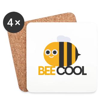 Bee Cool Chef Bee - Untersetzer (4er-Set) - Weiß - Vorne