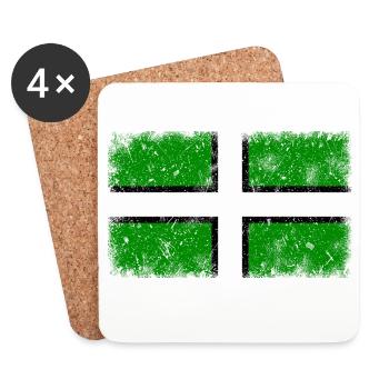 Devon - Vintage - Coasters (set of 4) - white - Front