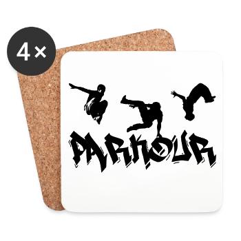parkour - Coasters (set of 4) - white - Front