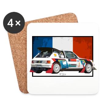 205 Swycar - Coasters (set of 4) - white - Front