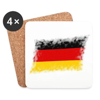 Allemagne - Dessous de verre (lot de 4) - blanc - Devant